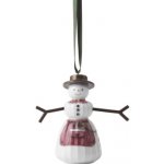 Porcelánová závěsná dekorace Snowwoman 9 cm Kähler – Zboží Mobilmania