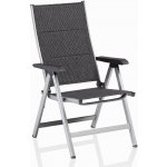 KETTLER BASIC PLUS PADDED polohovací, hliníkové křeslo stříbrná / antracit – Hledejceny.cz