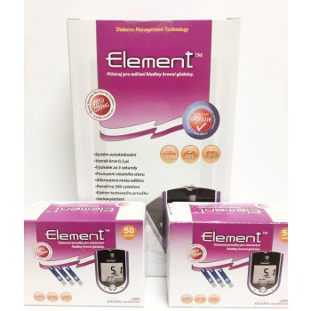 Element Auto-Coding glukometr + 2 balení proužků