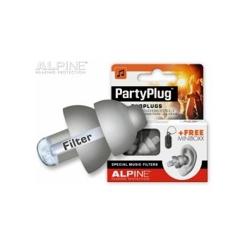 Alpine PartyPlug SilverGrey Ušní zátky SNR 19 dB 1 pár od 349 Kč -  Heureka.cz