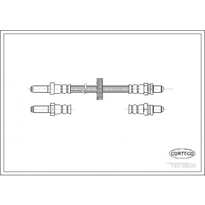 19018800 CORTECO Brzdová hadice – Sleviste.cz