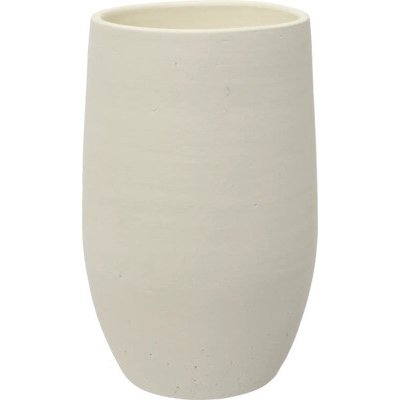 Váza terakotová Ø 19 x 30 cm bílá – Hledejceny.cz