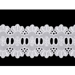 Bavlněná madeira - štykování vsadka šíře 65 mm Varianta: bílá, Balení: 1 m – Sleviste.cz