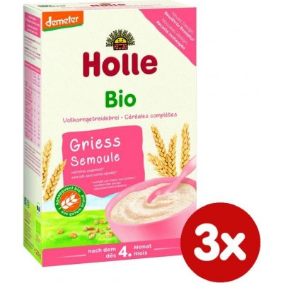 Holle BIO Nemléčná kaše krupičná 3 x 250 g – Zbozi.Blesk.cz