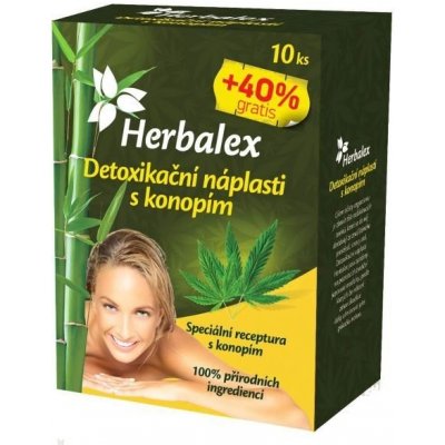 Herbamedicus detoxikační náplasti s konopím 10 ks + 40 % GRATIS – Zboží Dáma