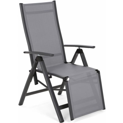 Home&Garden Zahradní židle Ibiza Relax Grey / Window Grey – Zboží Mobilmania