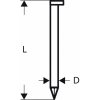 Hřeb Hřebíky s hlavou tvaru D v pásu SN34DK 75 - 2,8 mm, 75 mm, blank, glatt 3000 ks Bosch Accessories 2608200002 Rozměry (d x š) 75 mm x 2.8 mm