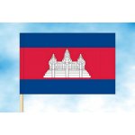 LIBEA, s.r.o. Vlajka Kambodže Rozměr: 30×45 cm, Uchycení: Návlek na žerď – Hledejceny.cz
