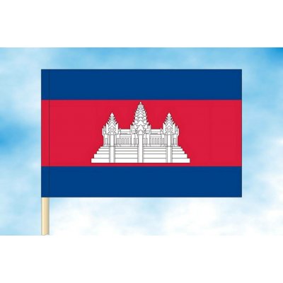 LIBEA, s.r.o. Vlajka Kambodže Rozměr: 30×45 cm, Uchycení: Návlek na žerď – Hledejceny.cz