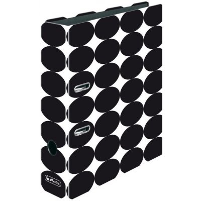 Herlitz Pořadač pákový A4 8 cm lamino Just Black – Zboží Živě