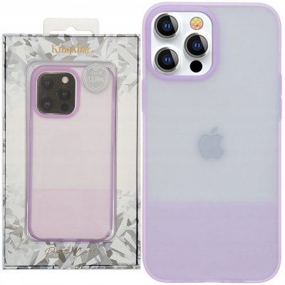 Pouzdro KINGXBAR Plain Apple iPhone 13 Pro - plastové / silikonové - fialové