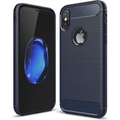 Pouzdro AppleKing odolné s karbonovým vzorem iPhone X / XS - modré – Hledejceny.cz