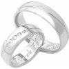 Prsteny Aumanti Snubní prsteny 116 Platina bílá