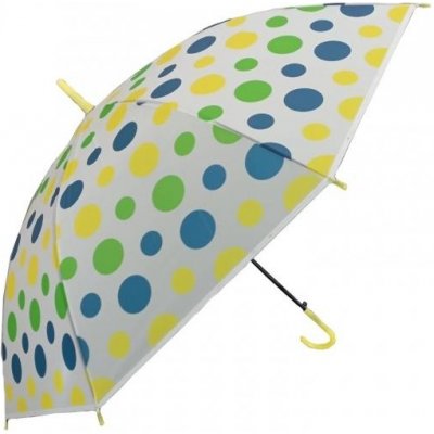 Tulimi puntík dětský holový deštník žluto zeleno modrý
