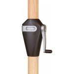 Doppler ALU WOOD 3,5 m - slunečník s automatickým naklápěním klikou – Hledejceny.cz