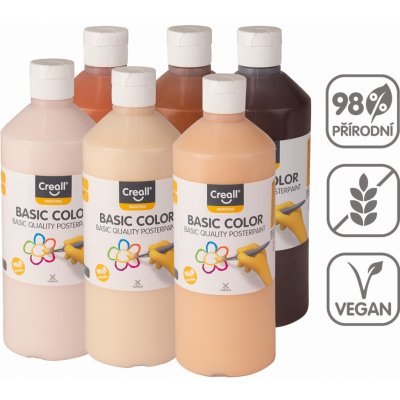 Creall Temperové barvy World 6 x 500 ml mix zemských barev – Zbozi.Blesk.cz