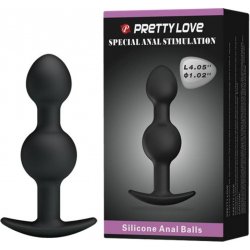 Pretty Love Silicone Anal Balls 4.05 Inch