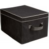 Úložný box 5five Simple Smart Kontejner na textil BOX M 30x40x24 cm černá