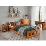 Textilomanie Naomi zvýšená olše s lamelovým roštem Matrace Somnia 18 cm – Zboží Dáma