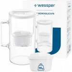 Wessper D2 Borosilicate 3 l bílý + filtry 2 ks – Hledejceny.cz