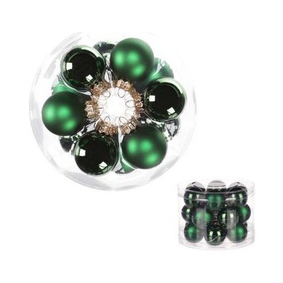 Autronic Ozdoby skleněné barva zelená pr.4 cm cena za 1 18 ks VAK121-4 – Hledejceny.cz