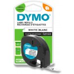 Dymo Letratag S0721660 - originální plastová páska - bílá, 12 mm x 4 m – Zboží Živě
