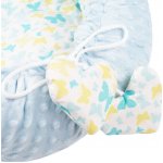 New Baby Luxusní hnízdečko s polštářkem a peřinkou Srdíčko modré – Hledejceny.cz