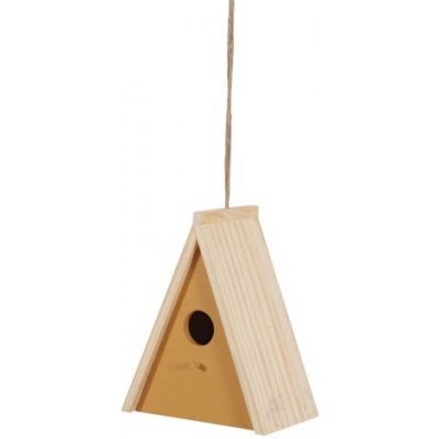 Zolux Budka na hnízdění pro ptáky s bidlo trojúhelník 17 x 11 x 21 cm dřevo – Zboží Mobilmania