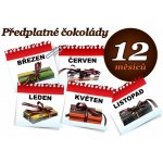 Předplatné čokolády na 12 měsíců, 3 tabulky (mléčná) – Zboží Mobilmania