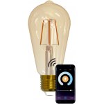 Polux 7516 LED žárovka LED E27 ST64 5,5W 470lm 1800K-2700K 320° Filament GOLDLUX Smart WiFi TUYA – Hledejceny.cz
