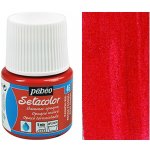 Barva na textil PEBEO Setacolor Opaque Shimmer metalická 45 ml Passion Red – Zboží Dáma