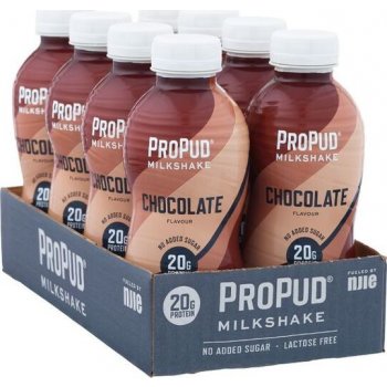 NJIE ProPud protein milkshake bez laktozy bílá čokoláda malina 8 x 330 ml