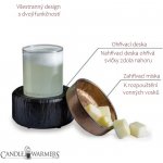 Candle Warmers elektrická aroma lampa a ohřívač svíček 2v1 Primitive Black – Zboží Dáma