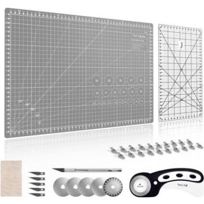 Sada na patchwork a šití Texi Craft šedá 45x30cm – Zbozi.Blesk.cz