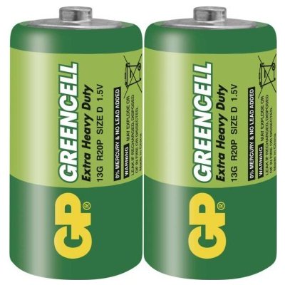 Zinková baterie GP Greencell D (R20) – Zbozi.Blesk.cz