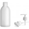 Lékovky Tera Plastová lahvička lékovka bílá s bílou pumpičkou 150 ml