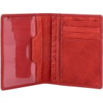 POYEM Dámské kožené pouzdro na doklady 5228 červené – Zboží Živě