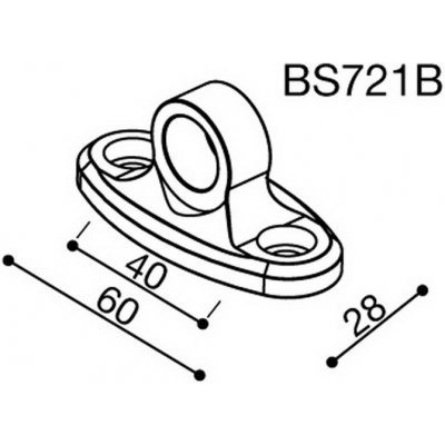 Montážní adaptér BS721B pro zpětná zrcátka RIZOMA do kapotáže - pro motocykly HONDA a KAWASAKI, černý | Zboží Auto