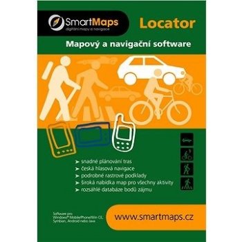 SmartMaps Locator: Cykloturistická mapa ČR a SR 1:40 000