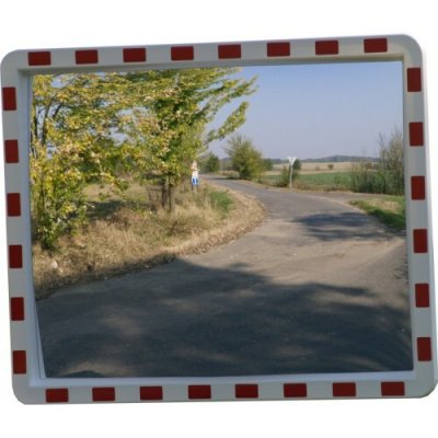 VAKOmobiliář Dopravní zrcadlo obdélníkové - Zrcadla venkovní: Obdelník 800x600mm, Vyhřívání: Ano | Zboží Auto