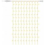 DECOLED Easy Fix LED světelný závěs interiér 100 × 150 cm, teple bílá, 150 diod, 10 pramenů, čirý kabel IP20, prodlužovací – Hledejceny.cz
