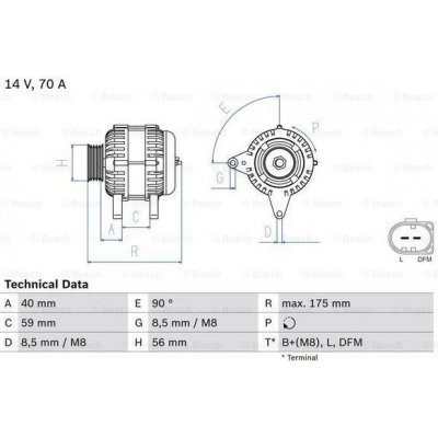 generátor BOSCH 0 986 042 600 – Zboží Mobilmania