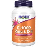 Now Foods C-1000 Zinc D-3 100 veg kapslí – Hledejceny.cz