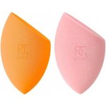 Real Techniques Miracle Complexion Sponge Summer Haze houbička na tekutý make-up Miracle Complexion Sponge 1 ks + houbička na pudrový make-up Miracle Powder Sponge 1 ks – Zboží Dáma