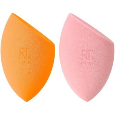 Real Techniques Miracle Complexion Sponge Summer Haze houbička na tekutý make-up Miracle Complexion Sponge 1 ks + houbička na pudrový make-up Miracle Powder Sponge 1 ks – Zboží Dáma