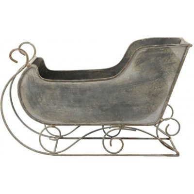 Zinkové antik kovové sáně Dreaming Christmas - 26*10*16 cm - Chic Antique – Hledejceny.cz