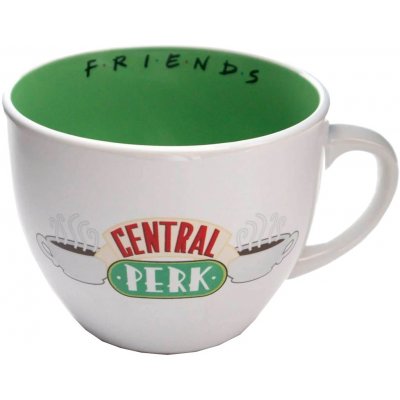 CurePink Keramický cappuccino hrnek Friends Přátelé Central Perk SCMG24105 650 ml