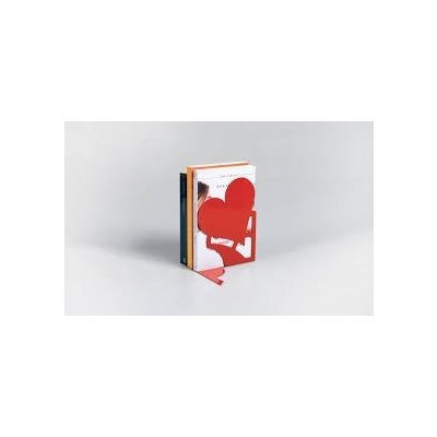 Walteco Opěrka na knihy, srdce, červená – Zboží Mobilmania