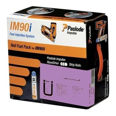 Paslode hřebíky s plynem F-PACK 2,5x50 KHDG černé - kroužkové žárový pozink pro Paslode IM90i – Sleviste.cz