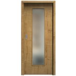 Sapeli Elegant Komfort M55 posuvné dub sukatý 80 x 197 cm Satináto bílé – Hledejceny.cz